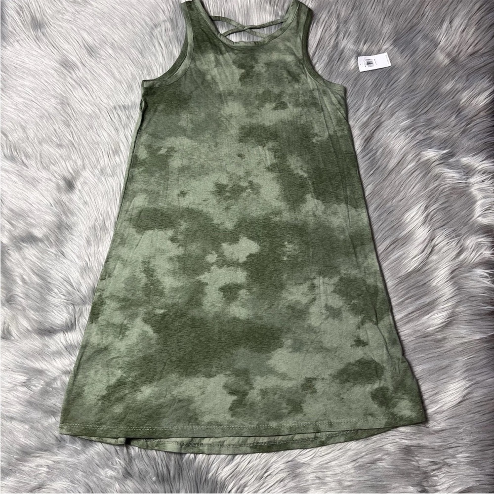 Old Navy Green Tie Dye Sleeveless Tank Girls Dress Size Large 10-12